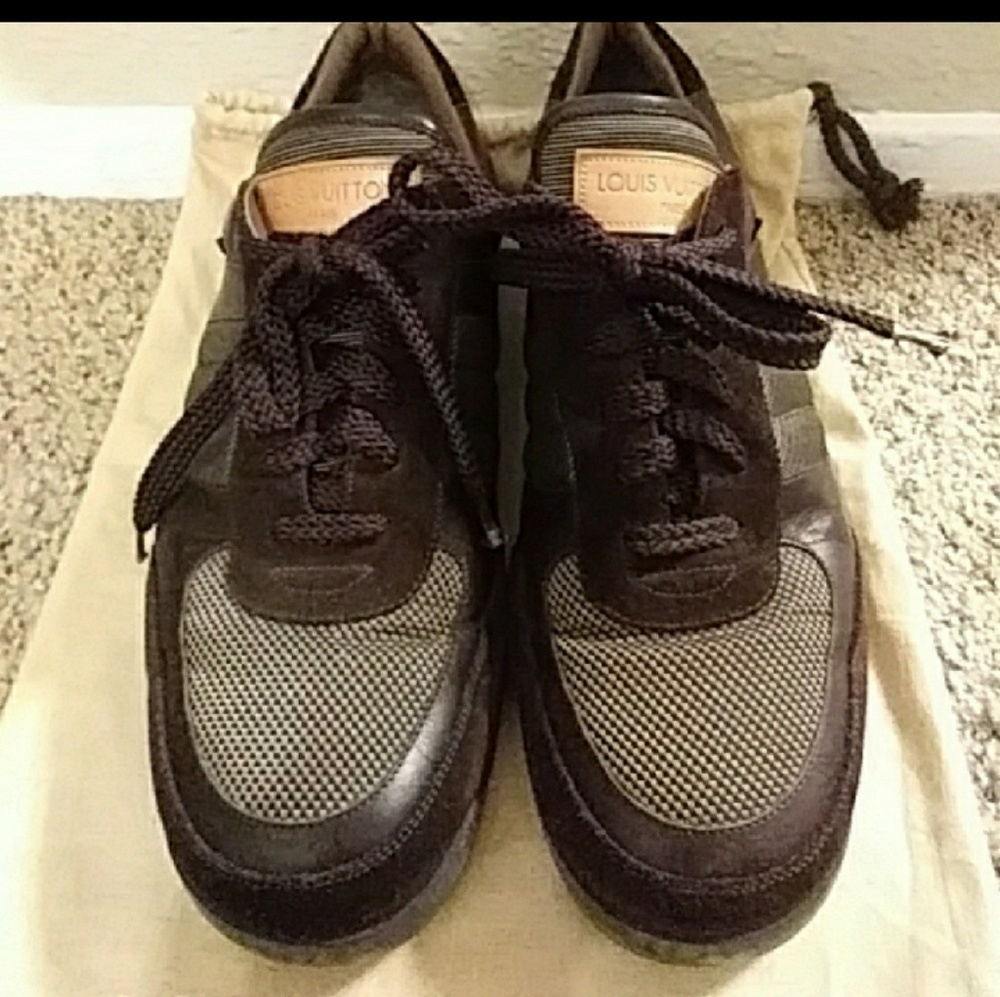 Men Louis Vuitton Leather and Suede Shoes
